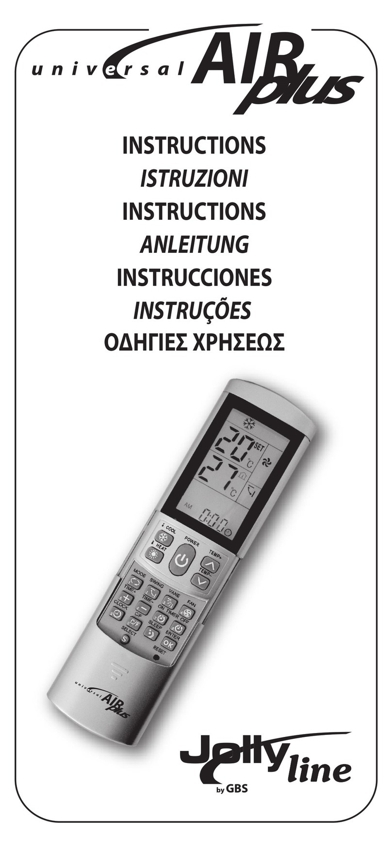Jolly Air plus instructions