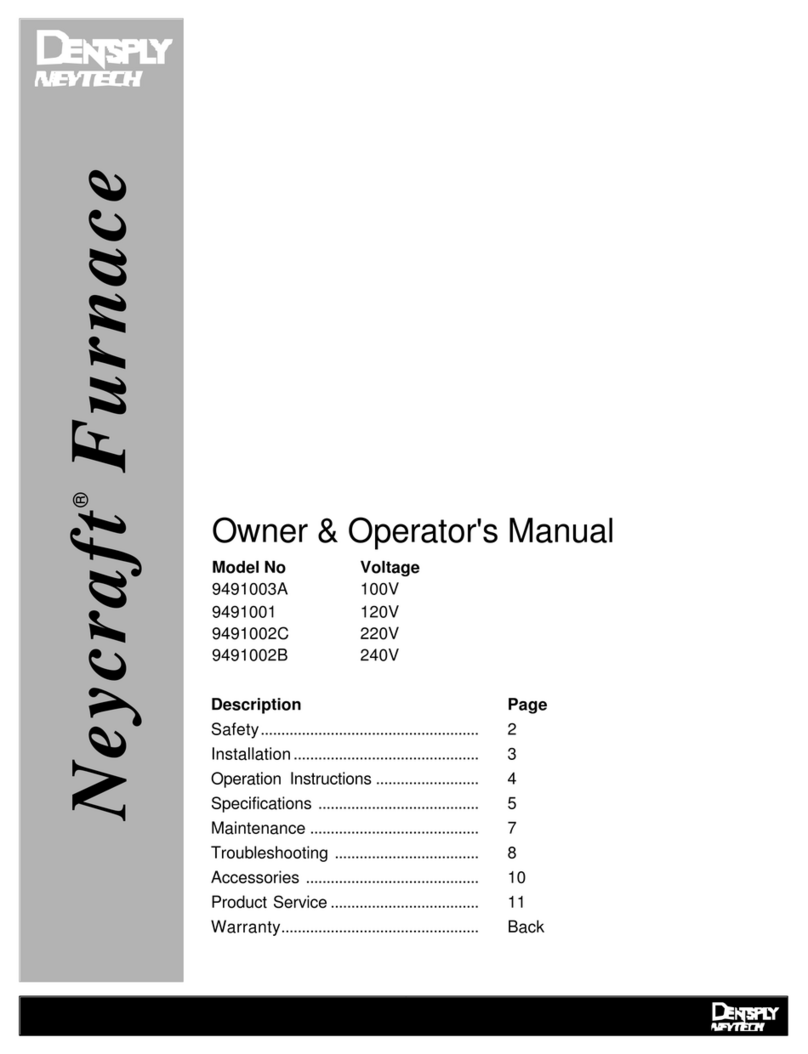 Dentsply Neytech Neycraft 9491003A Owner's/operator's manual