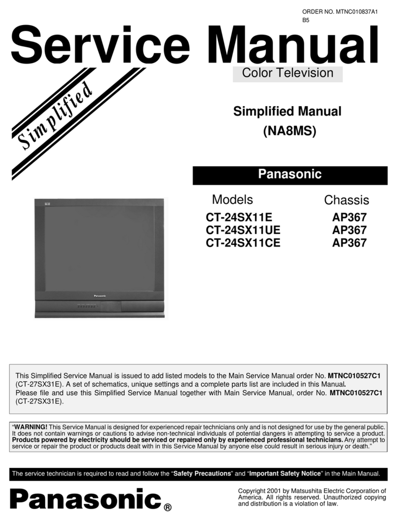 Panasonic CT-24SX11E AP367 User manual Panasonic CT-24SX11E AP367 User manual