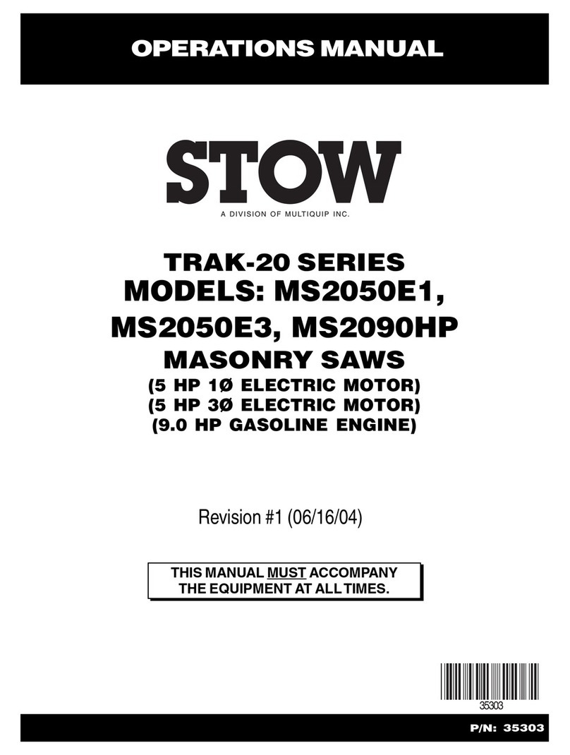 Stow MS2050E1 Operation manual