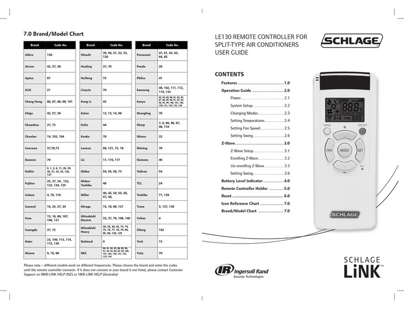 Schlage LE130 user guide