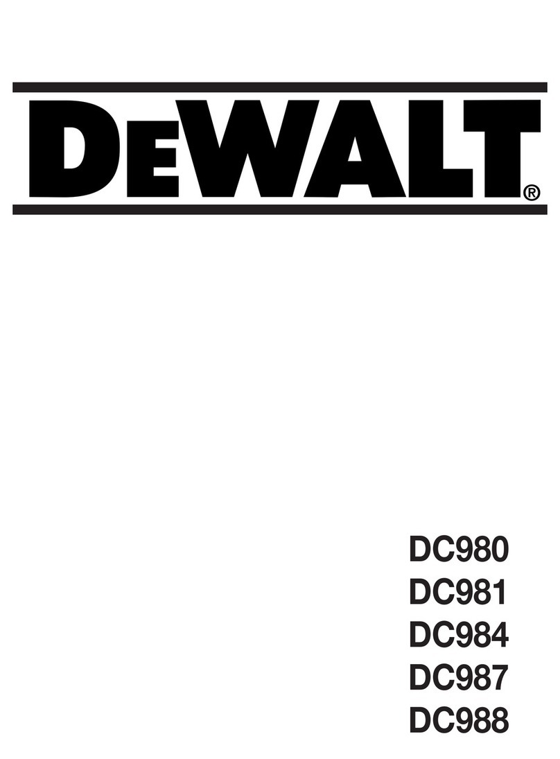DeWalt DC980 Heavy Duty XRP User manual DeWalt DC980 Heavy Duty XRP User manual