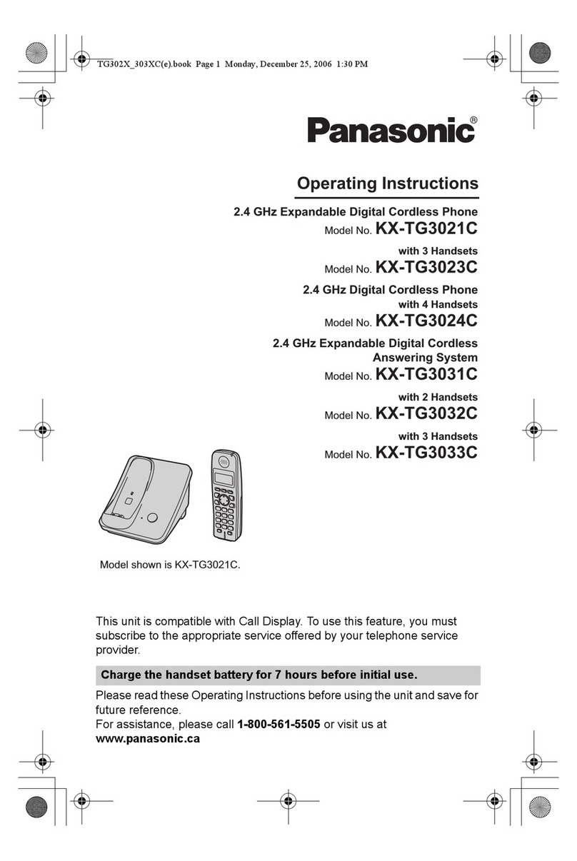 Panasonic KX-TG3021C User manual