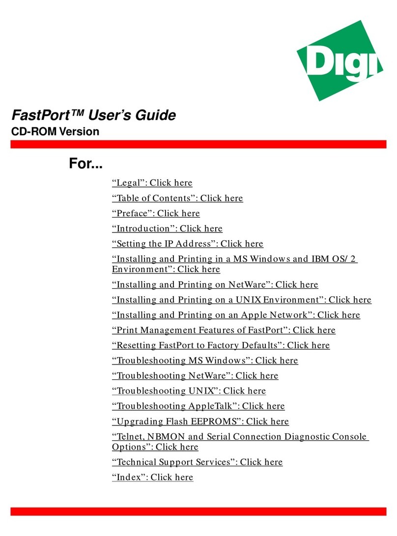 Digi FastPort user guide