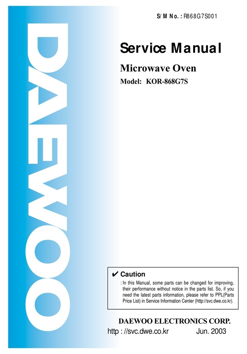 Daewoo KOR-868G7S Service manual