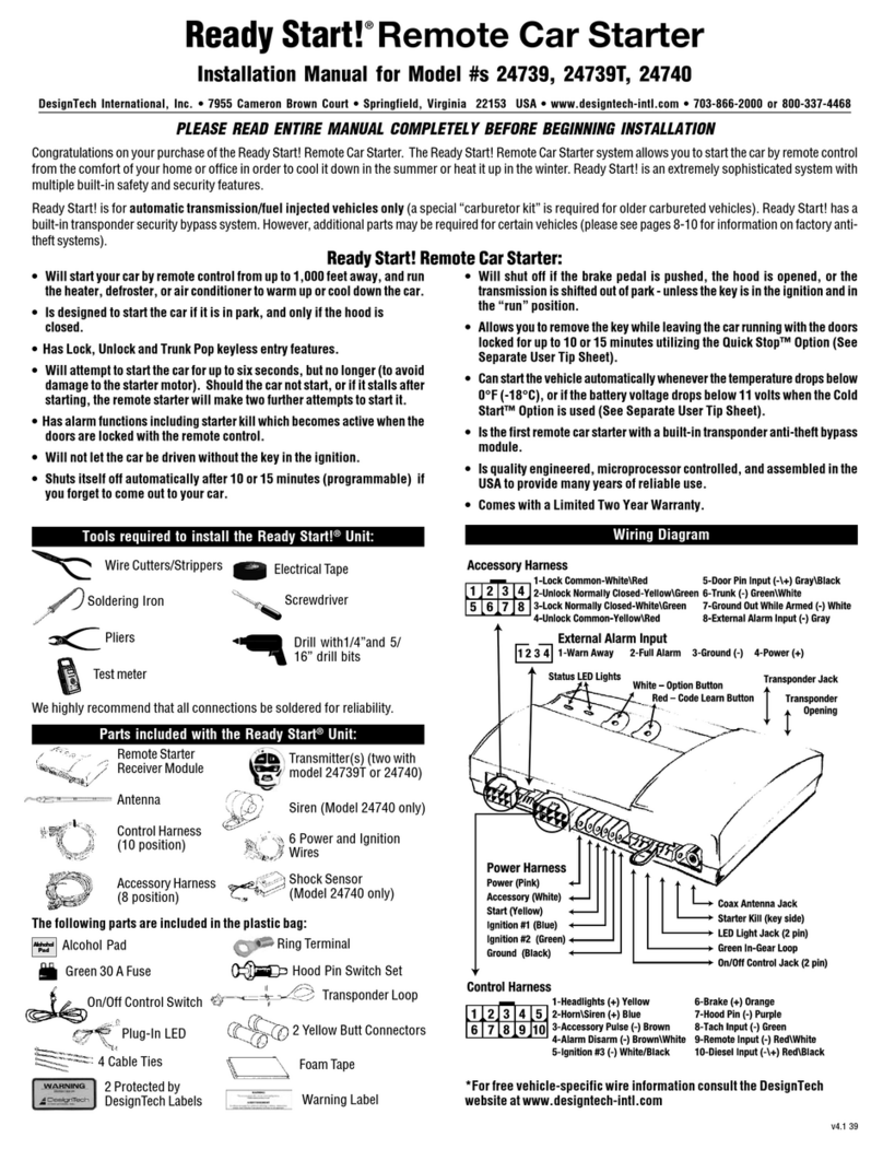 DesignTech Ready start 24739 User manual