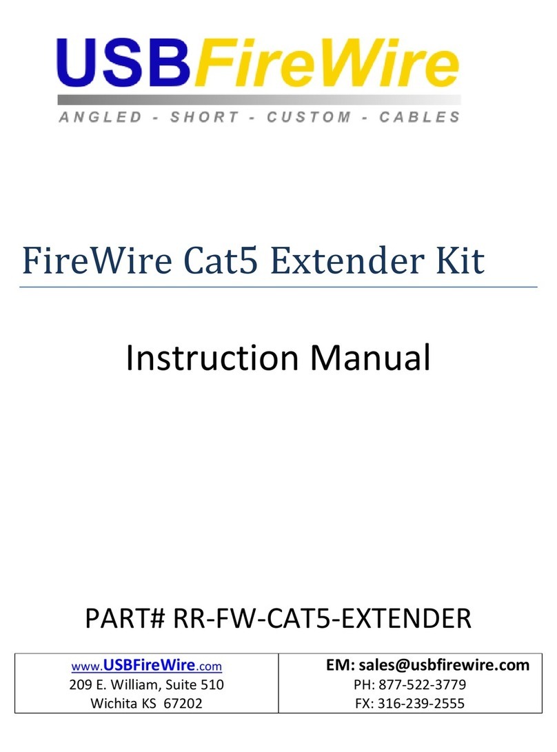 USBFireWire RR-FW-CAT5-EXTENDER instruction manual