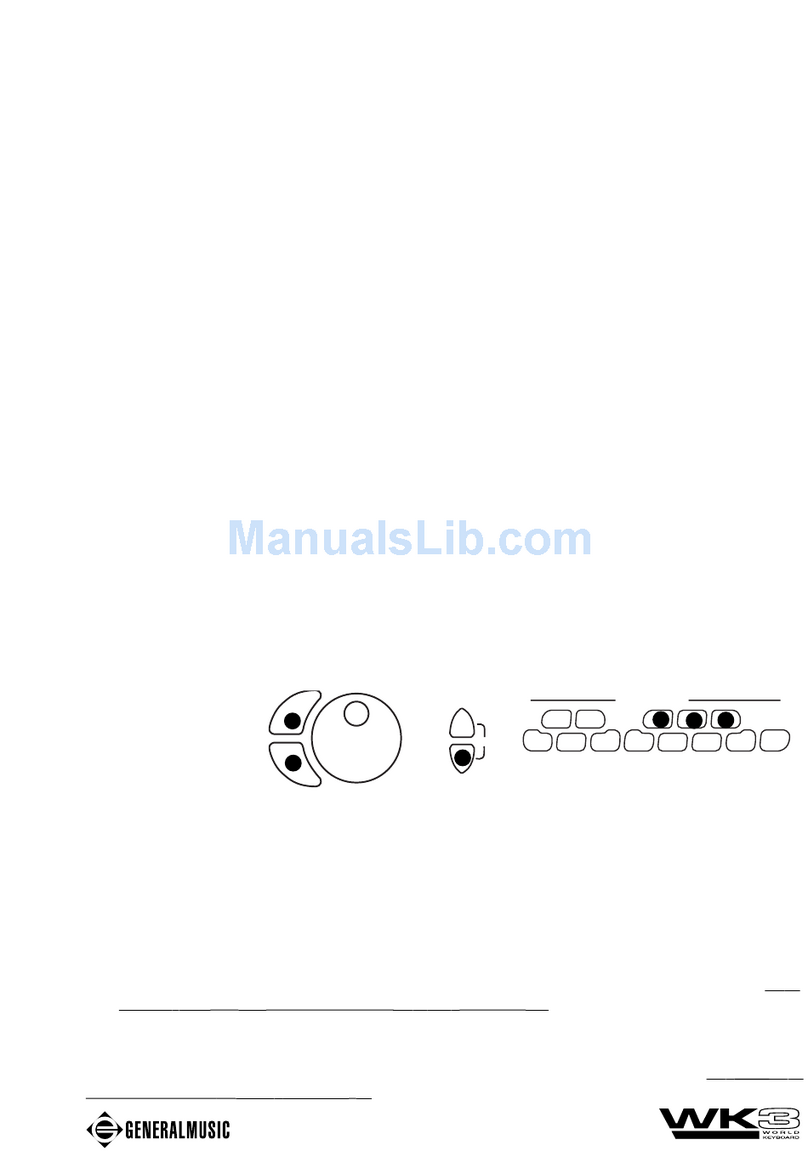 Generalmusic WK3 World Keyboard owner's manual