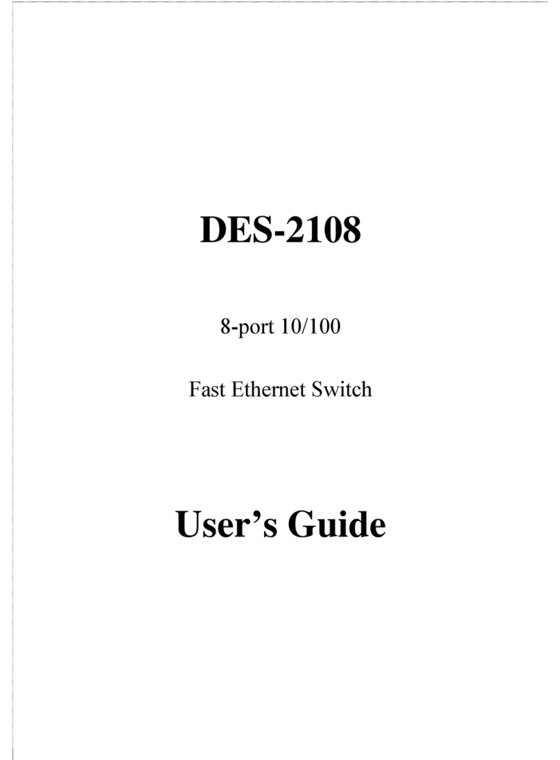 D-Link DES-2108 User manual
