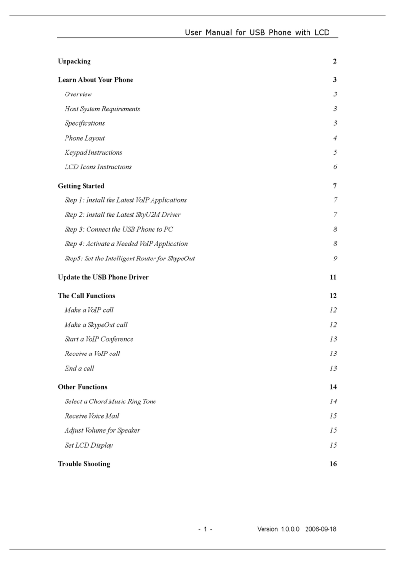 BeyondTel SX-08L user manual