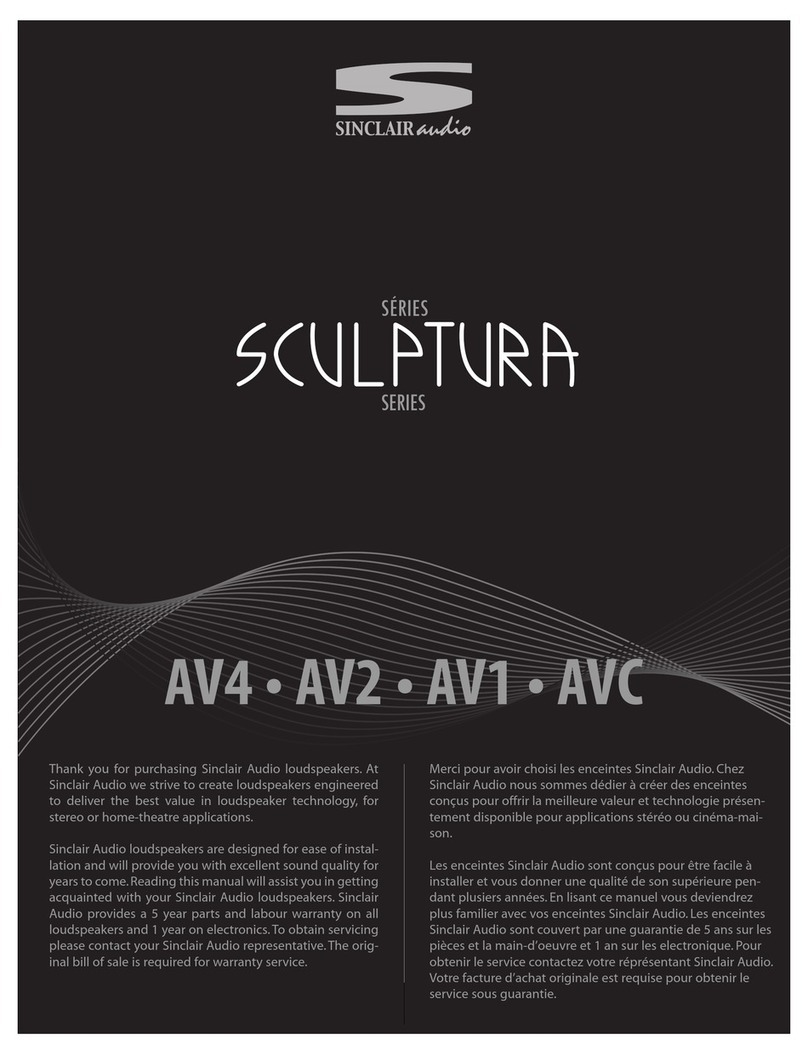 Sinclair Audio Sculptura AV4 user guide