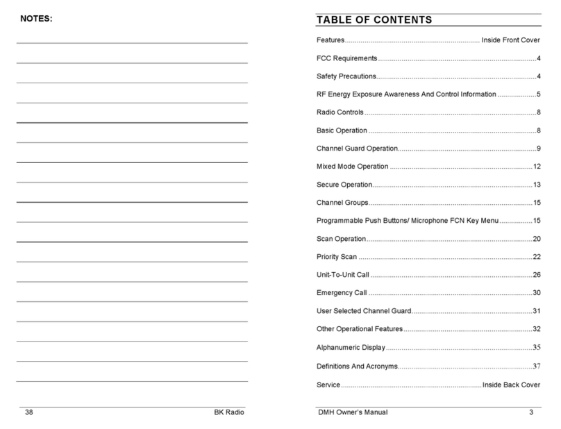 BK Radio DMH APCO Project 25 User manual