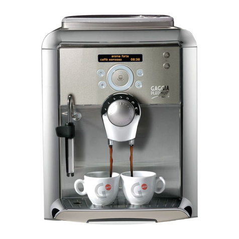 Gaggia PLATINUM SWING UP Operation and maintenance manual