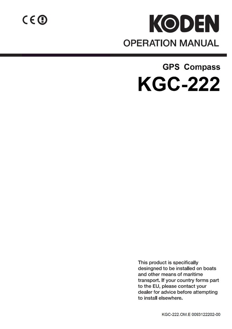 Koden KGC-222 User manual