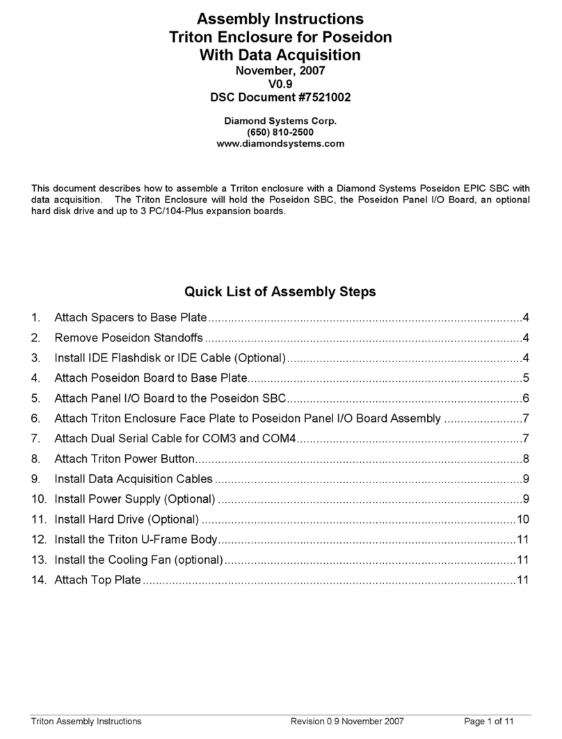 Diamond Systems Tritan Assembly instructions Diamond Systems Tritan Assembly instructions