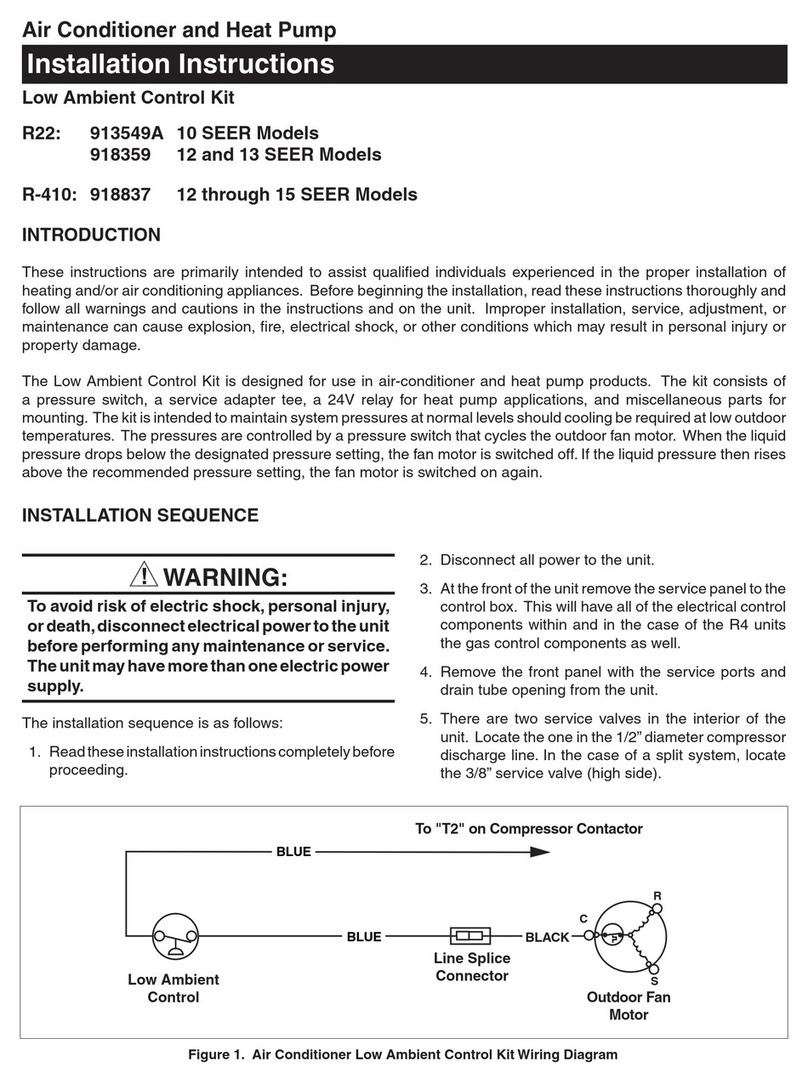 Nordyne 913549A User manual