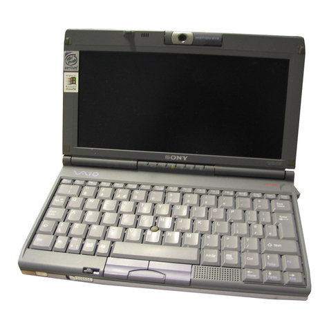 Sony VAIO C1 PictureBook PCG-C1X User manual