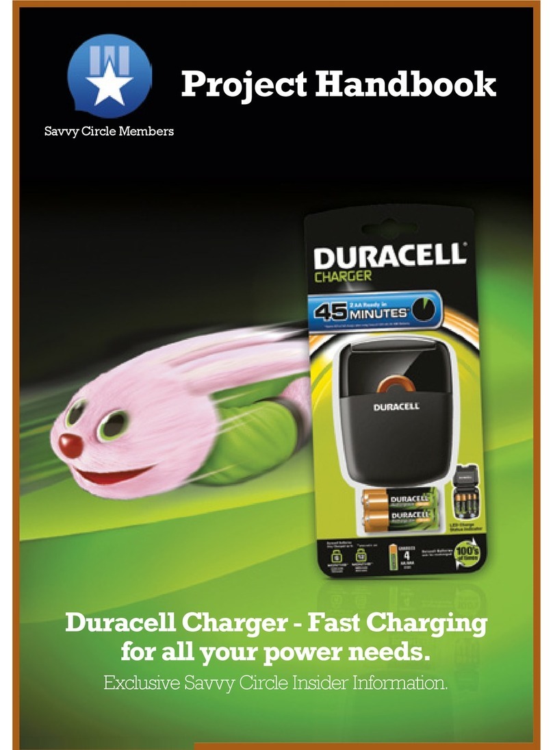 Duracell Charger User manual Duracell Charger User manual