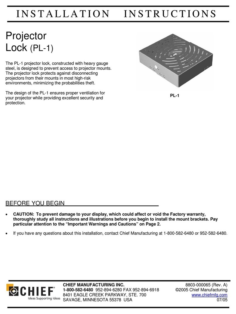 CHIEF PL-1 User manual