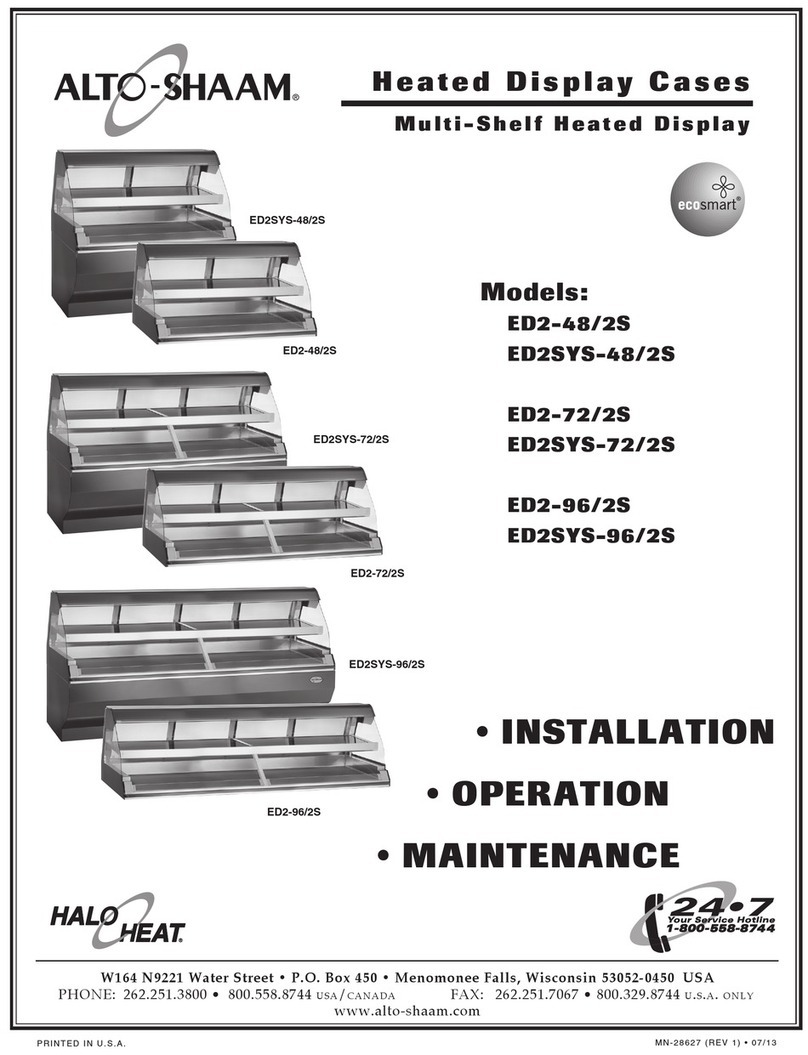 Alto-Shaam ED2-48/2S Series Installation and operation manual