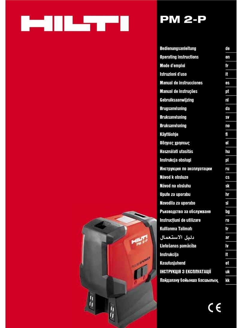 Hilti PM 2-P operating instructions