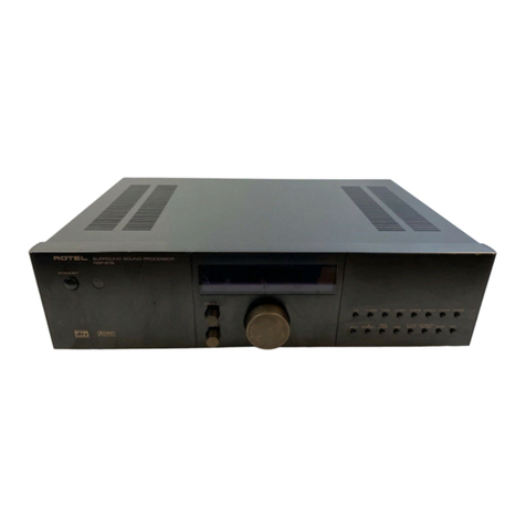 Rotel RSP-976 owner's manual