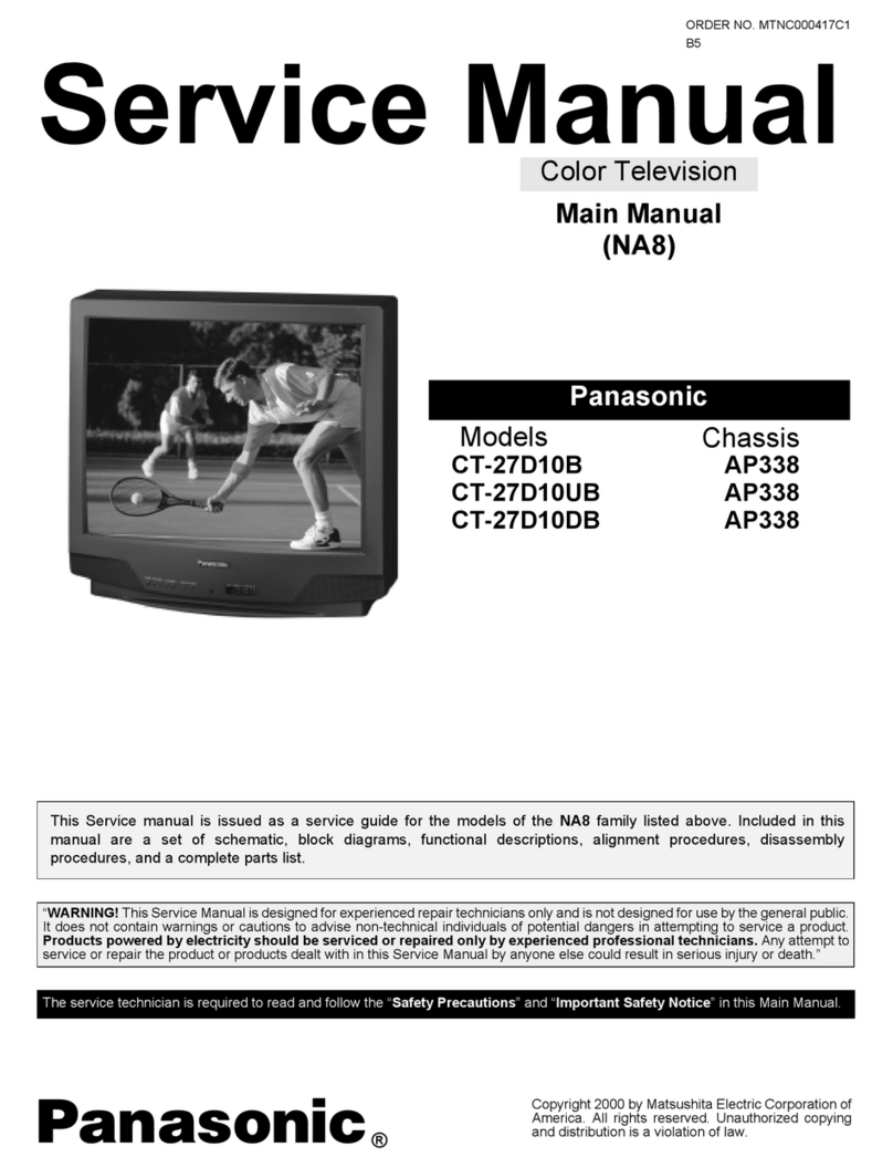 Panasonic CT27D10B - 27" COLOR TV User manual Panasonic CT27D10B - 27" COLOR TV User manual