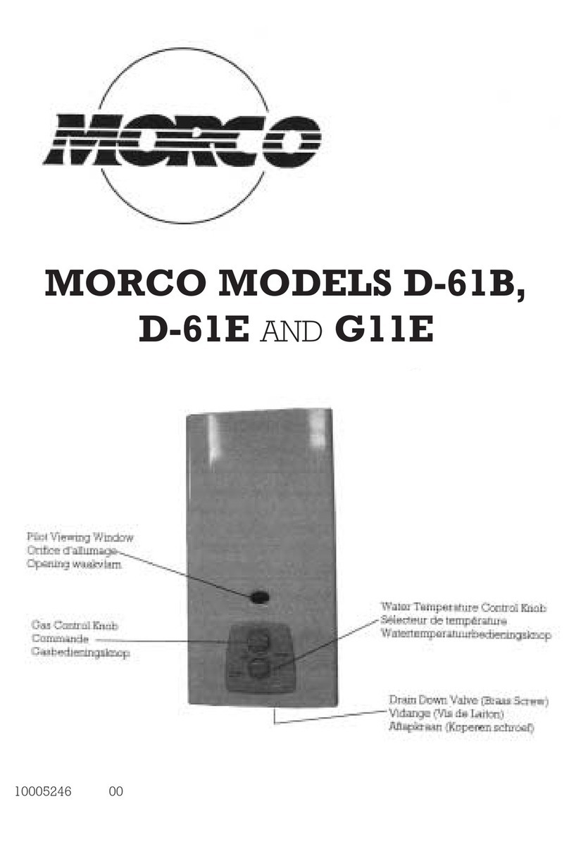 Morco D-61B Installation instructions