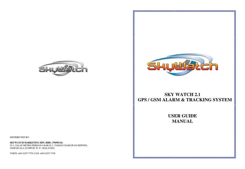 Skywatch GPS/GSM ALARM & TRACKING SYSTEM user guide