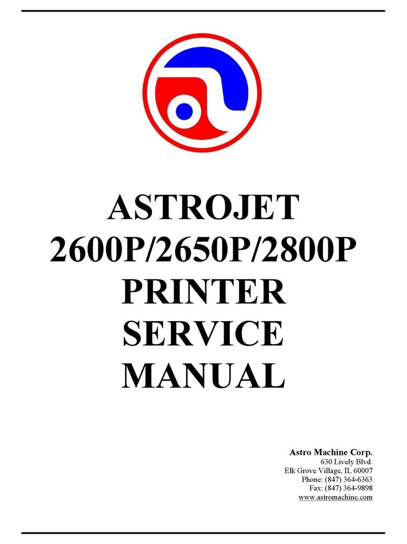 Astro Machine ASTROJET 2600P User manual