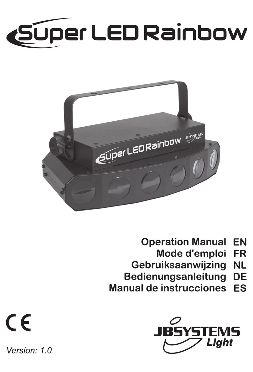 JB Systems Light Super LED Rainbow Operation manual