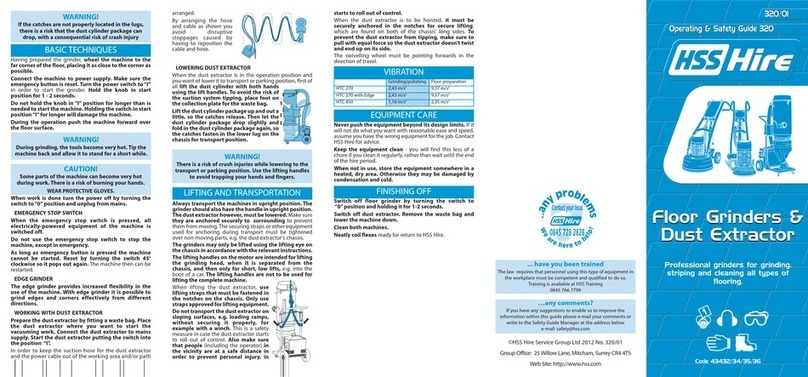 HSS Hire HTC 270 Operating & safety guide