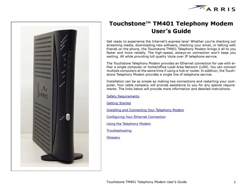 Arris Touchstone TM401 User manual