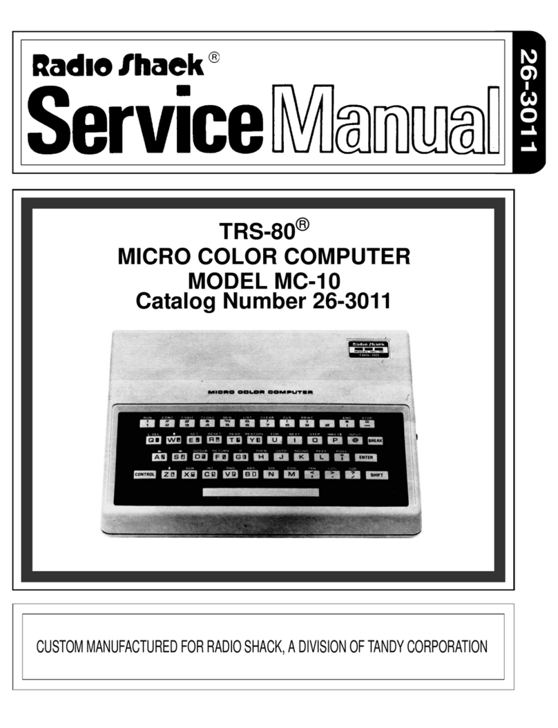 Radio Shack TRS-80 User manual