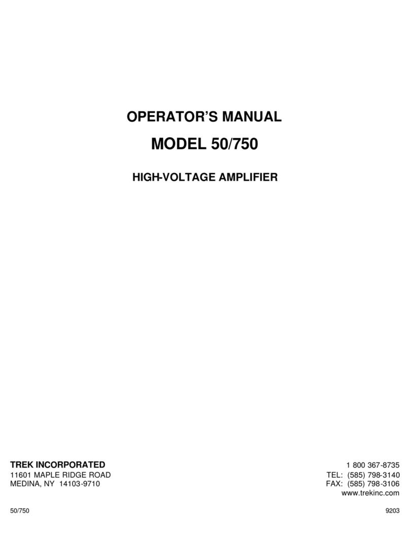 Trek 50 Operator's manual