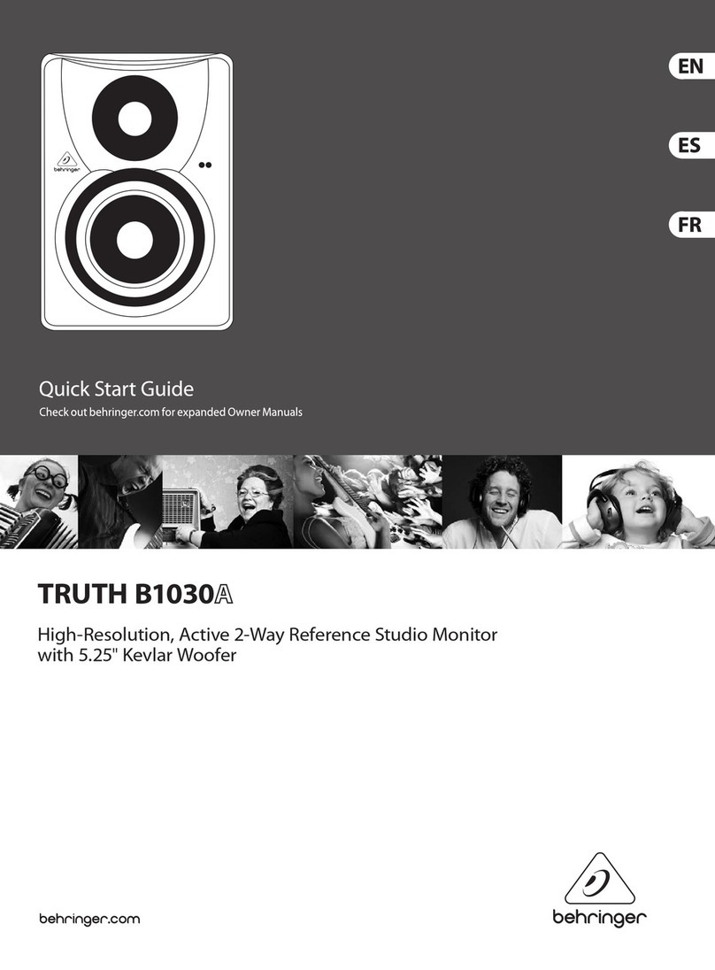Behringer TRUTH B1030A User manual