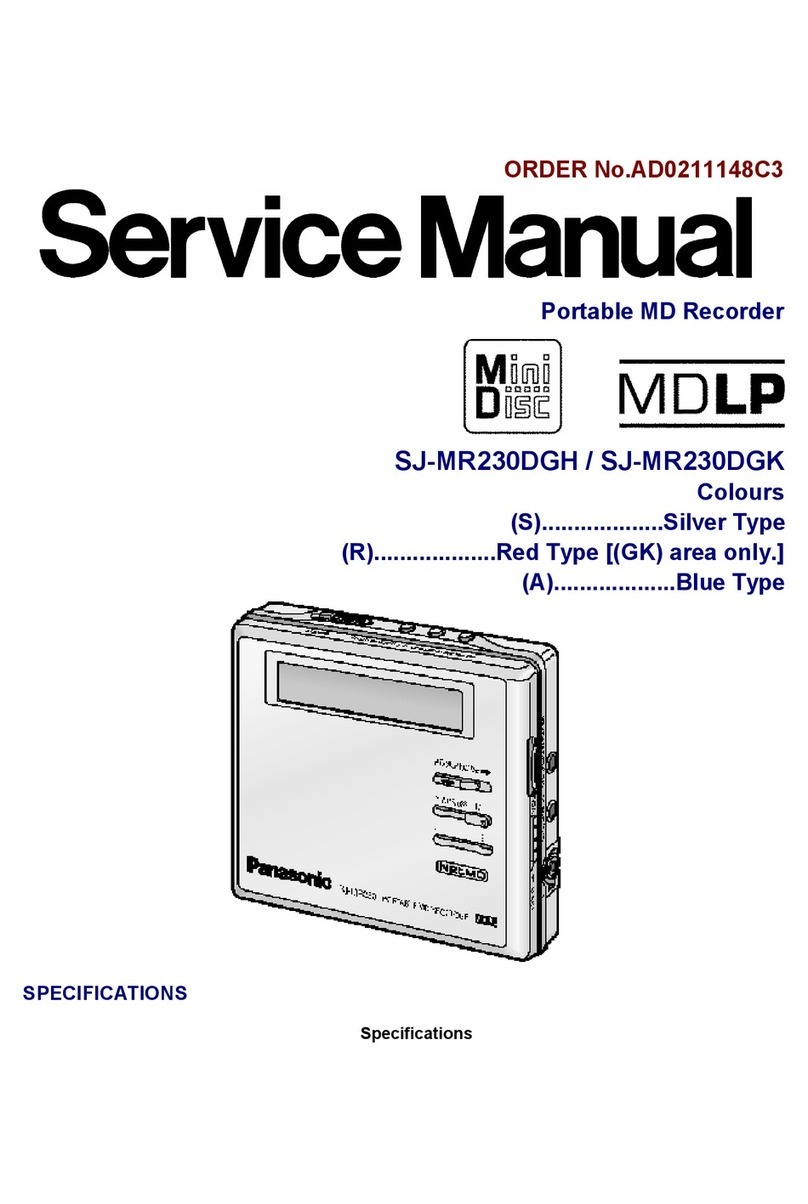 Panasonic SJ-MR230DGH Service manual