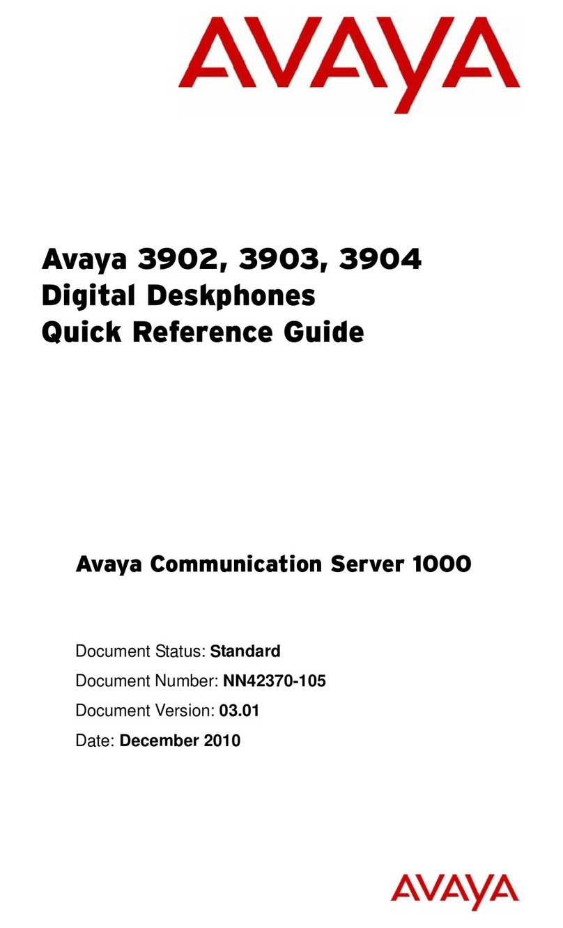 Avaya 3902 User manual