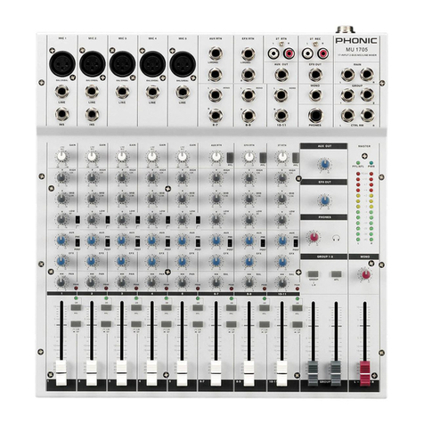 Phonic MU 1705 user manual