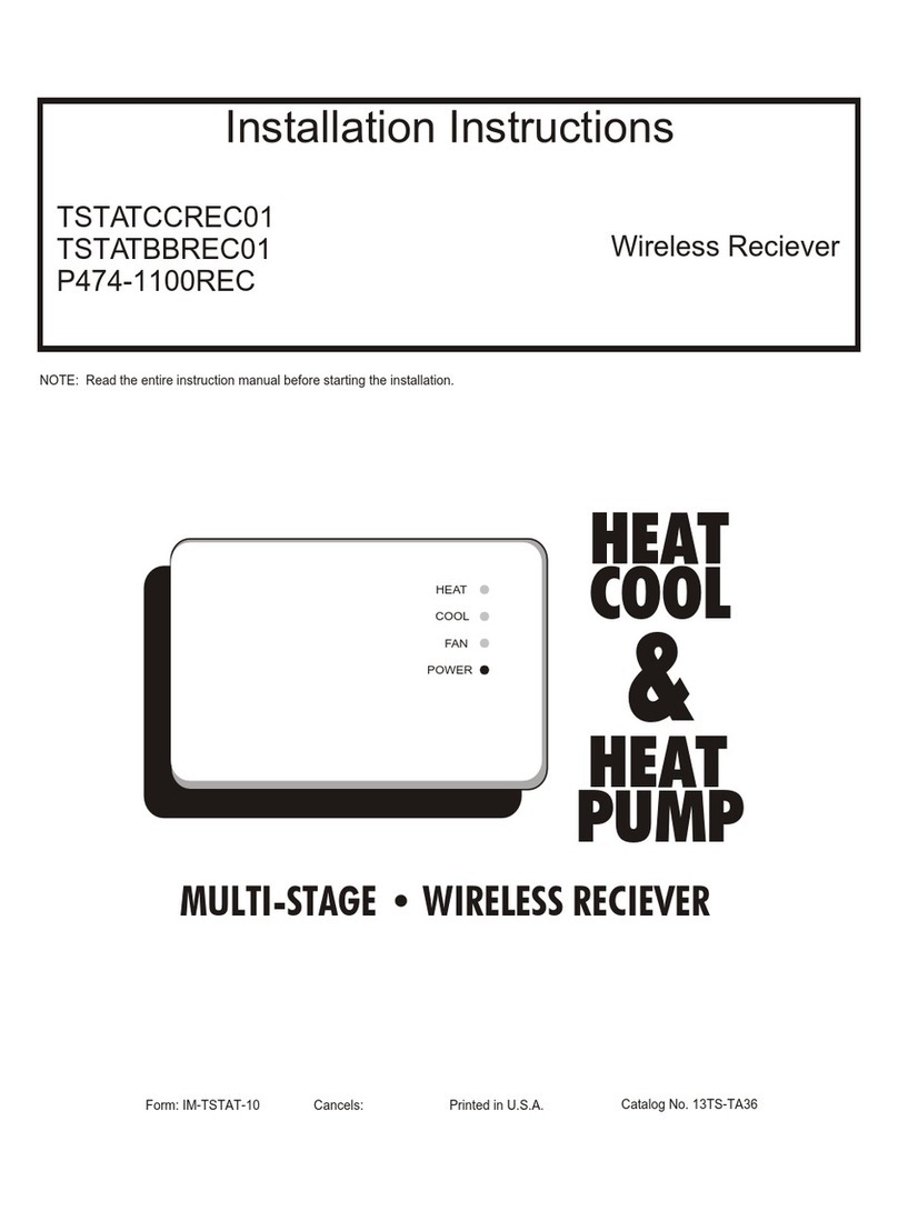 Carrier TSTATCCREC01 installation instructions