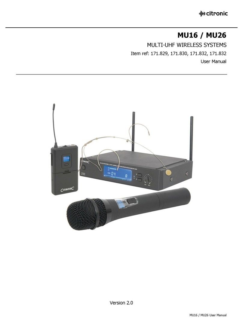 Citronic MU16 User manual
