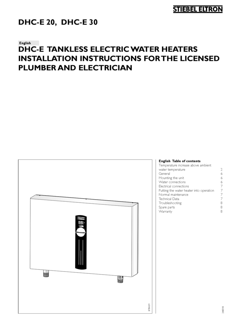 STIEBEL ELTRON DHC-E 30 User manual