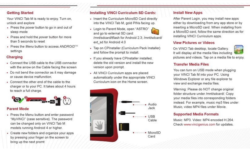 VINCI Tab M User manual