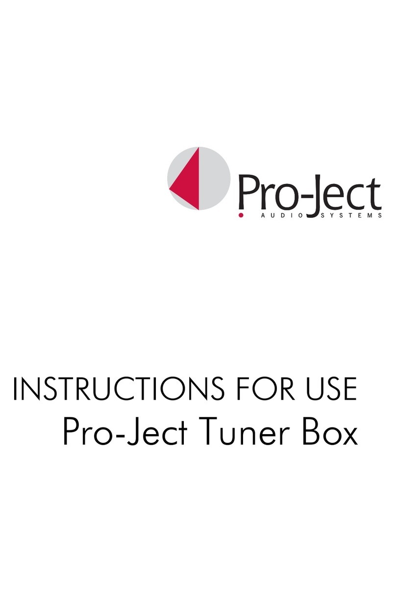 Pro-Ject Audio Systems Tuner Box Instructions for use