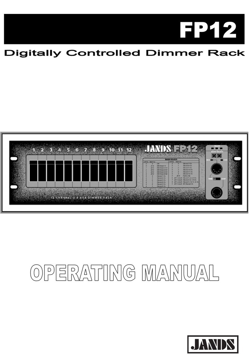 Jands FP12 operating manual