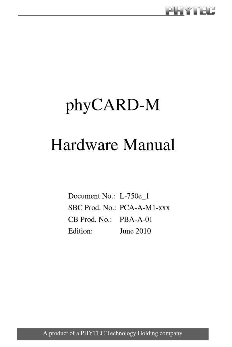 Phytec phyCARD-M User manual