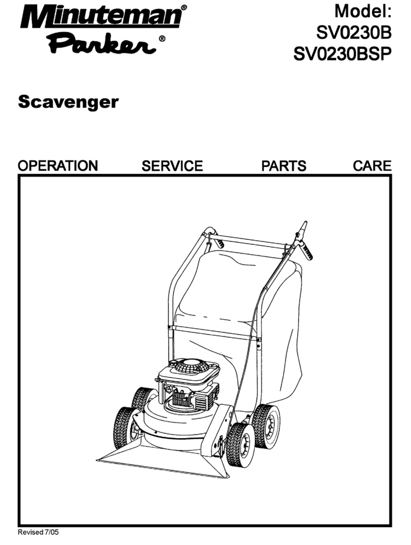 Minuteman SV0230B Operation service parts care