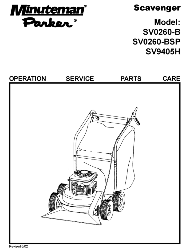 Minuteman Parker SV0260-B Operation service parts care