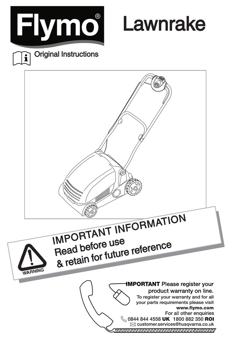 Flymo LAWNRAKE User manual
