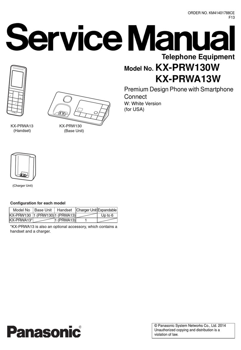 Panasonic KX-PRW130W Service manual